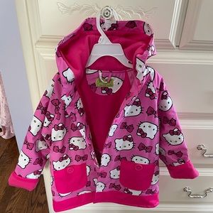 Little girls Hello Kitty raincoat SZ 5